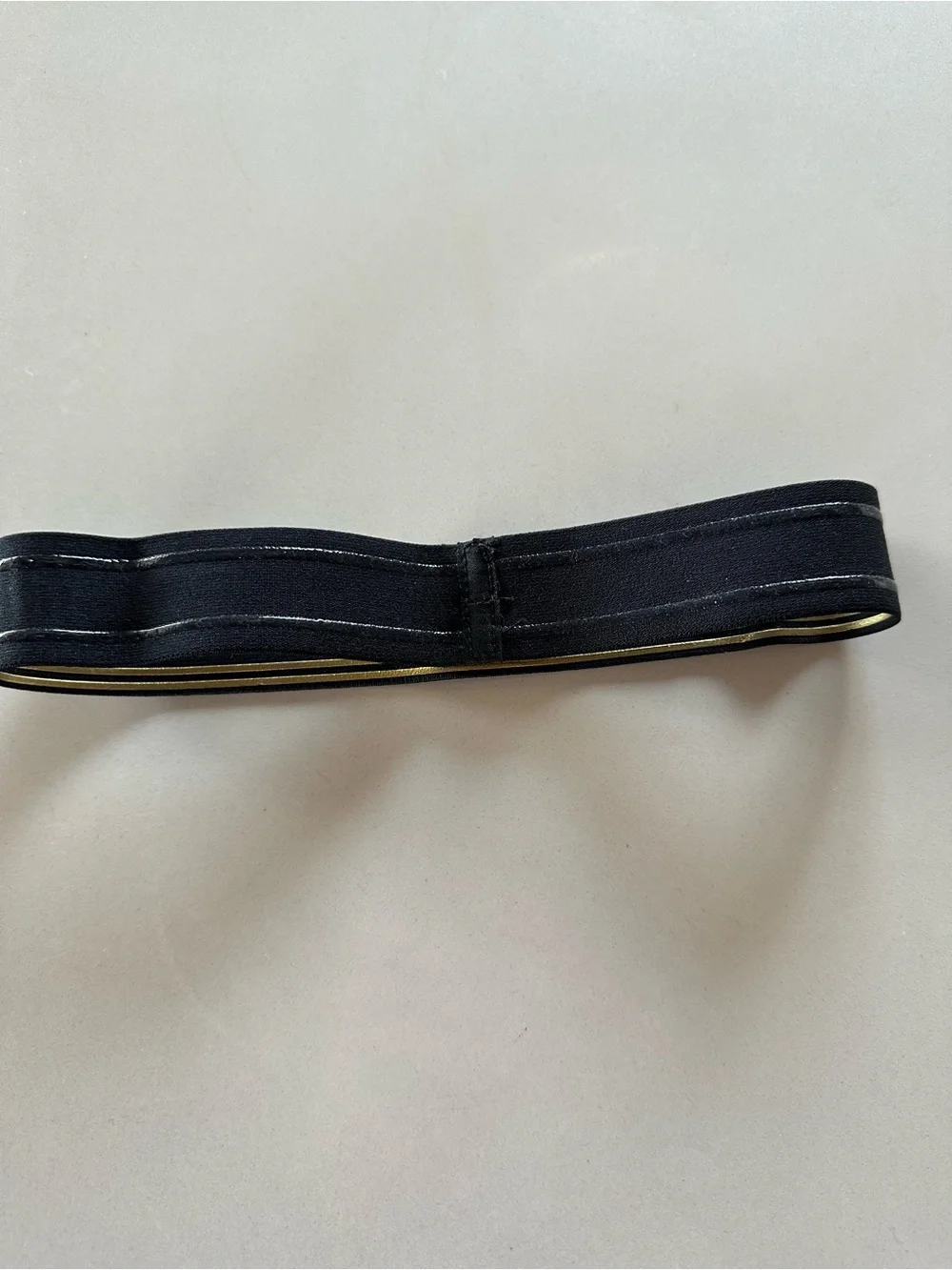 Nike Black and Gold Athletic Headband